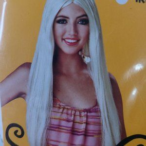 Adult Halloween Wig Blonde Long Cosplay Costume Pa